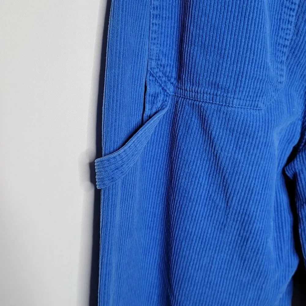 Forever 21 Corduroy Carpenter Pants Medium Wide Leg Raw Hem Y2K Grunge Raw Hem - Picture 9 of 16